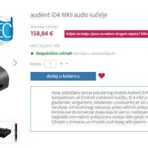 audient iD4 MKII audio sučelje - B-STOCK