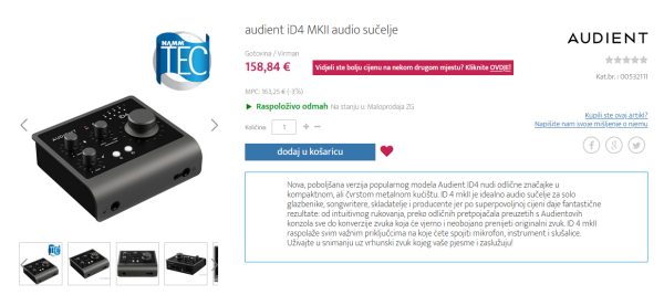 audient iD4 MKII audio sučelje - B-STOCK