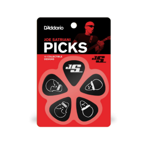 D'Addario 1CWH4-10JS Joe Satriani Guitar Picks Black