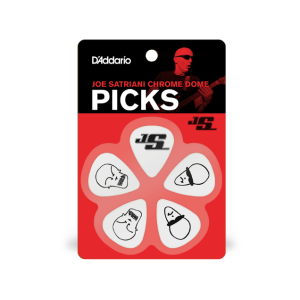 D'Addario 1CWH4-10JS Joe Satriani Guitar Picks White