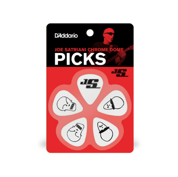 D'Addario 1CWH4-10JS Joe Satriani Guitar Picks White