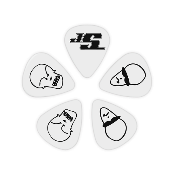 D'Addario 1CWH4-10JS Joe Satriani Guitar Picks White - Slika 2
