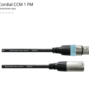 Cordial mic CCM 1m